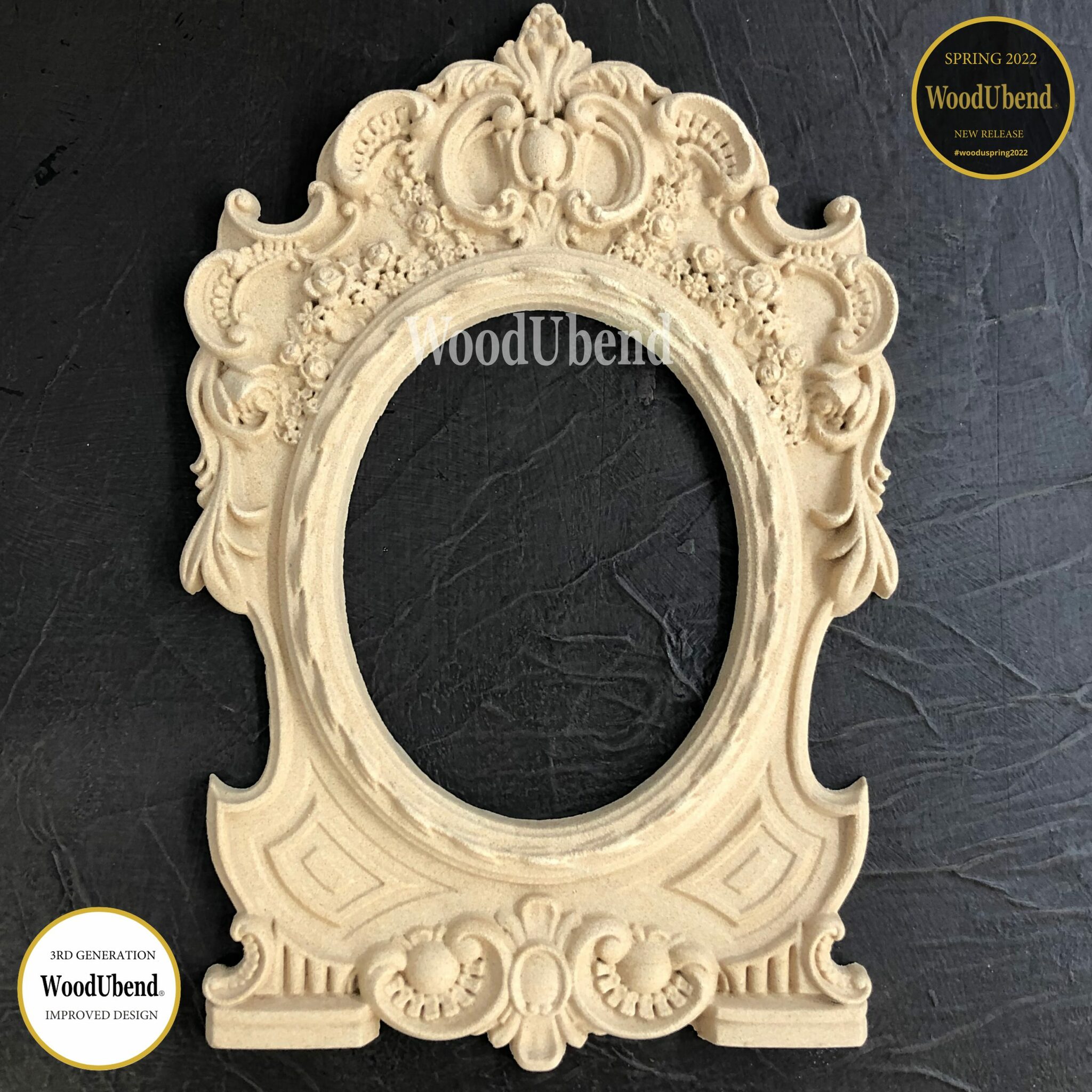 FLEXIBLA ORNAMENT - WoodUbend - Ornate Frames-  WUB6114(2-pack)