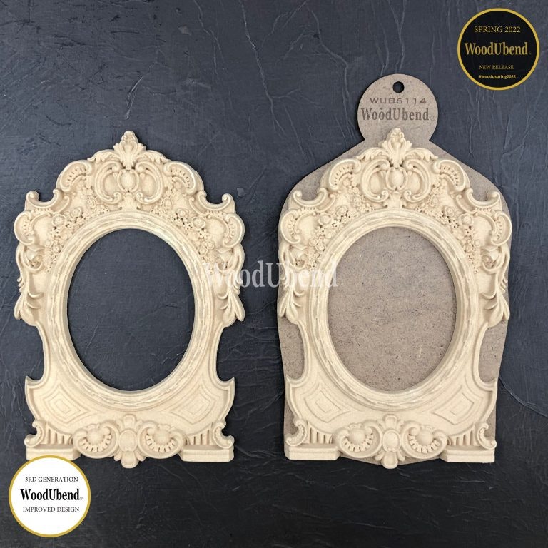 FLEXIBLA ORNAMENT - WoodUbend - Ornate Frames-  WUB6114 (2-pack)