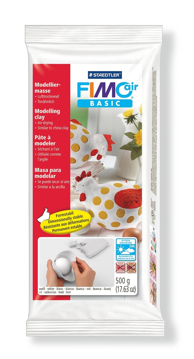 FIMO® Air Basic - Självtorkande lera / modelleringsmassa - Vit 500g