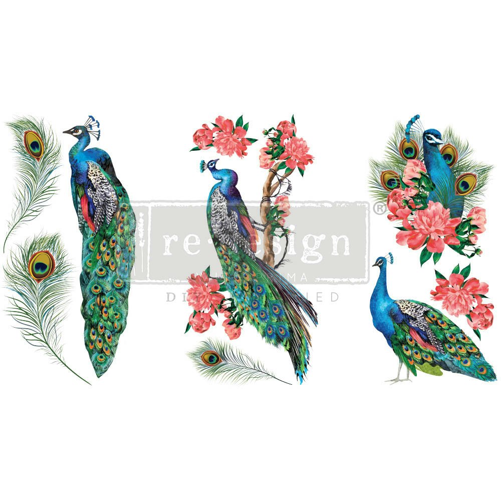 Transfermotiv - Re Design Décor Transfer - Royal Peacock