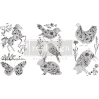 ReDesign Décor Transfers® - Scribbled Animals LITEN 30x46cm