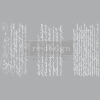 ReDesign Décor Transfers® - Secret Letter II (white) LITEN 30x46cm