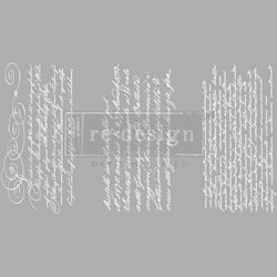 ReDesign Décor Transfers® - Secret Letter II (white) LITEN 30x46cm