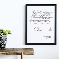 ReDesign Décor Transfers® - Secret Letter (black) LITEN 30x46cm