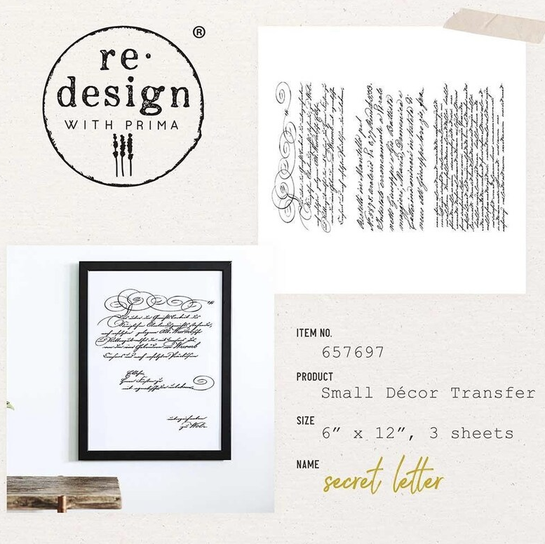 Transfermotiv - Re Design Décor Transfer - Secret Letter