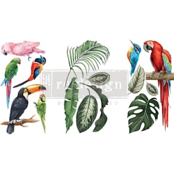 ReDesign Décor Transfers® - Tropical Birds LITEN 30x46cm