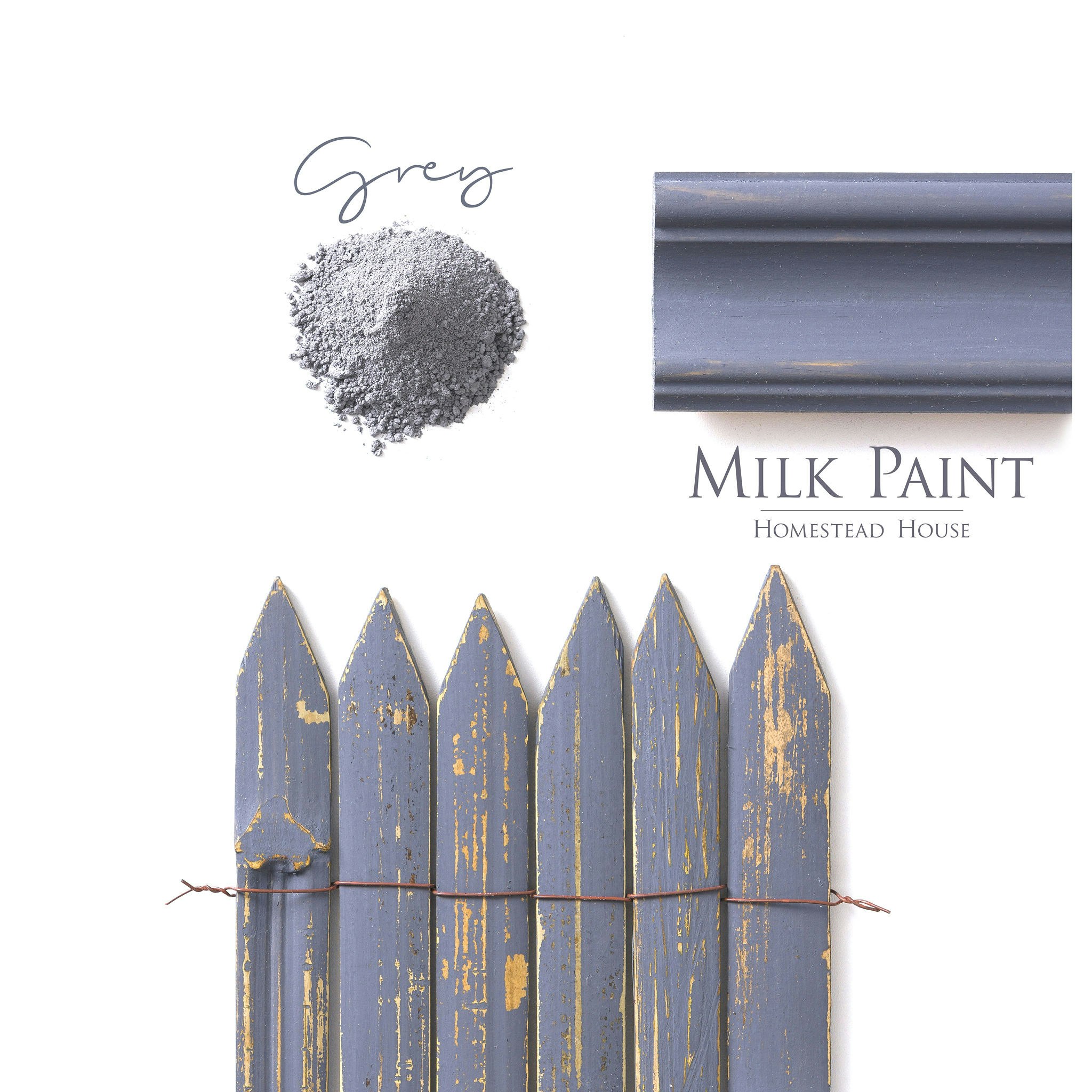 Homestead House - Milk Paint - Kaseinfärg - Homestead Grey