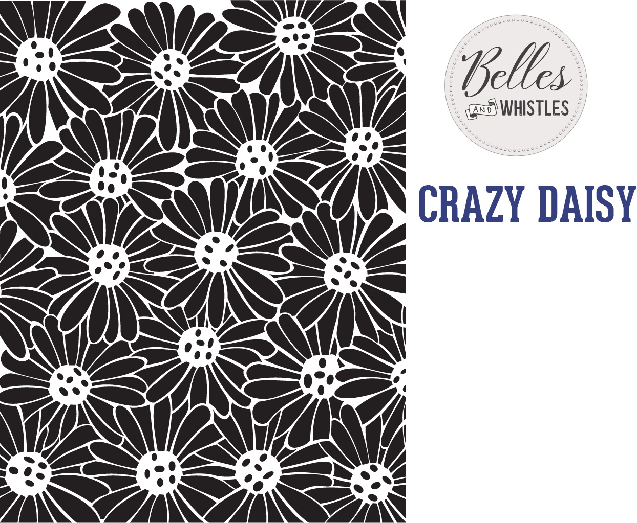Re Design Decor Stencil - Schablon - Crazy Daisy