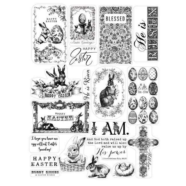 Dekorstämplar - Re Design - Easter Clearly Aligned Decor Stamp