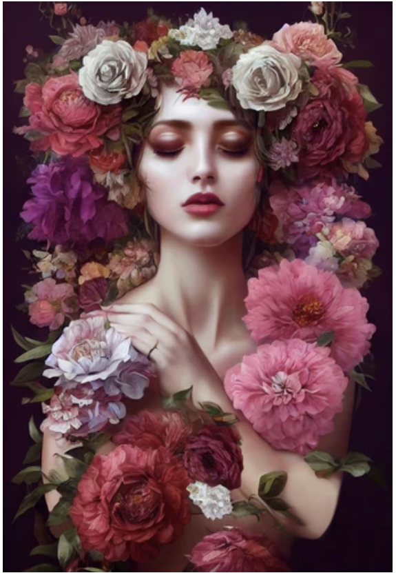DECOUPAGE - Mint By Michelle -  A3 Decoupagepapper - BAROQUE FLOWERS