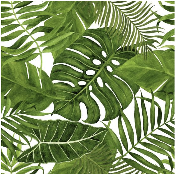 DECOUPAGE - Mint - Tissue Decoupagepapper - GREEN LEAVES