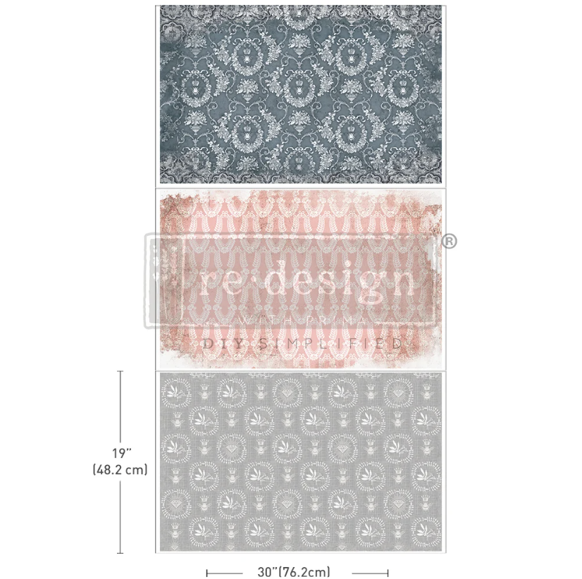 DECOUPAGEPAPPER- Re Design Tissue Paper PACK - Delicate Charm