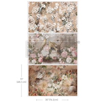 Re Design Tissue Paper PACK - Romance in Bloom - 3st Ark á 48x76cm
