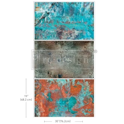 Re Design Tissue Paper PACK - Rustic Romance - 3st Ark á 48x76cm