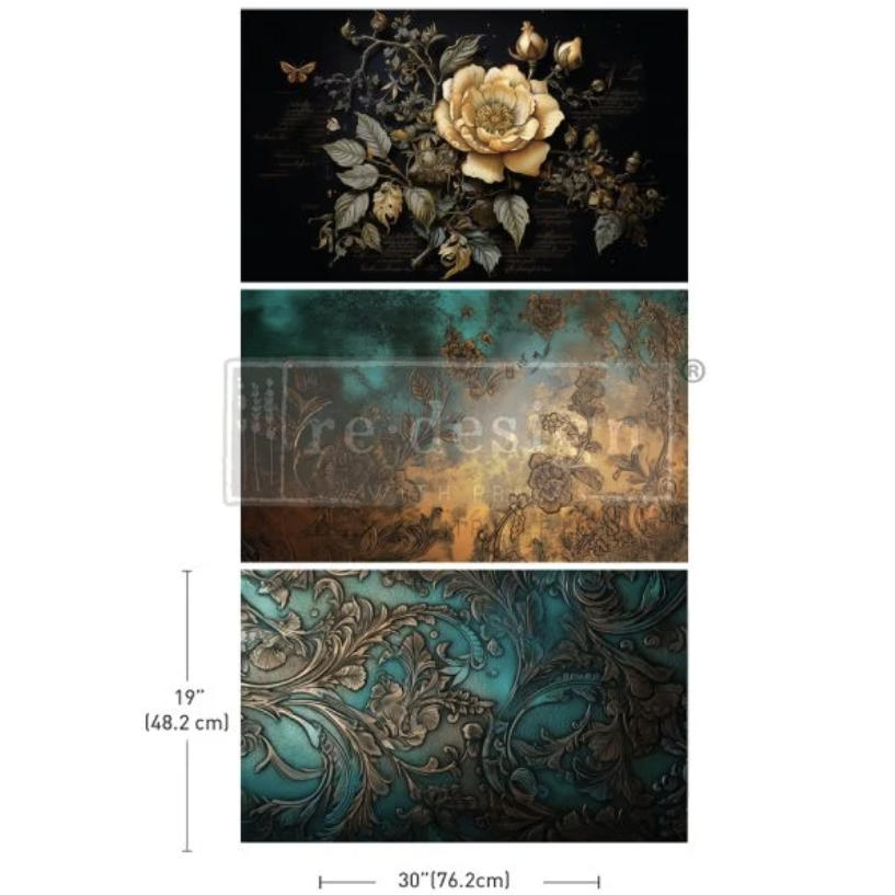 DECOUPAGEPAPPER - Re Design Tissue Paper PACK - Petals Adorned