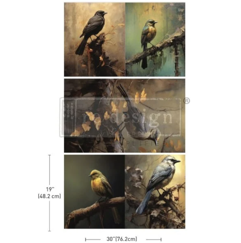 DECOUPAGEPAPPER - Re Design Tissue Paper PACK - Avian Dreamscape