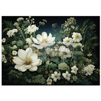 Re Design - A1 Decoupage Fiber Paper - Contrast of Night and Petal 59x84cm