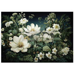 Re Design - A1 Decoupage Fiber Paper - Contrast of Night and Petal 59x84cm