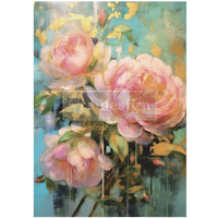 Re Design - A1 Decoupage Fiber Paper - Bold Blooms 59x84cm
