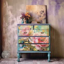 Re Design - A1 Decoupage Fiber Paper - Bold Blooms 59x84cm