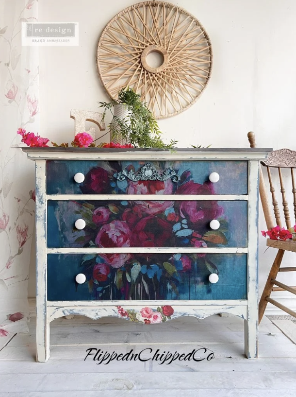 DECOPUPAGEPAPPER - A1 Decoupage Fiber Paper - Burst of colour