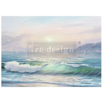Re Design - A1 Decoupage Fiber Paper -Tranquil Tides 59x84cm