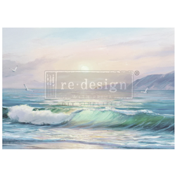 Re Design - A1 Decoupage Fiber Paper -Tranquil Tides 59x84cm
