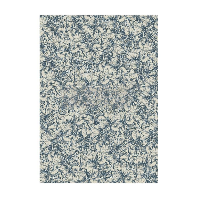 DECOPUPAGEPAPPER - A1 Decoupage Fiber Paper - Blue Wallpaper