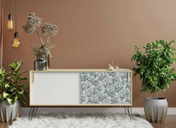 Re Design - A1 Decoupage Fiber Paper - Blue Wallpaper 59x84cm
