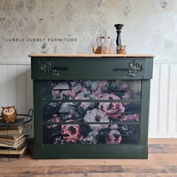 Re Design - A1 Decoupage Fiber Paper - Mossy Rose Delight 59x84cm