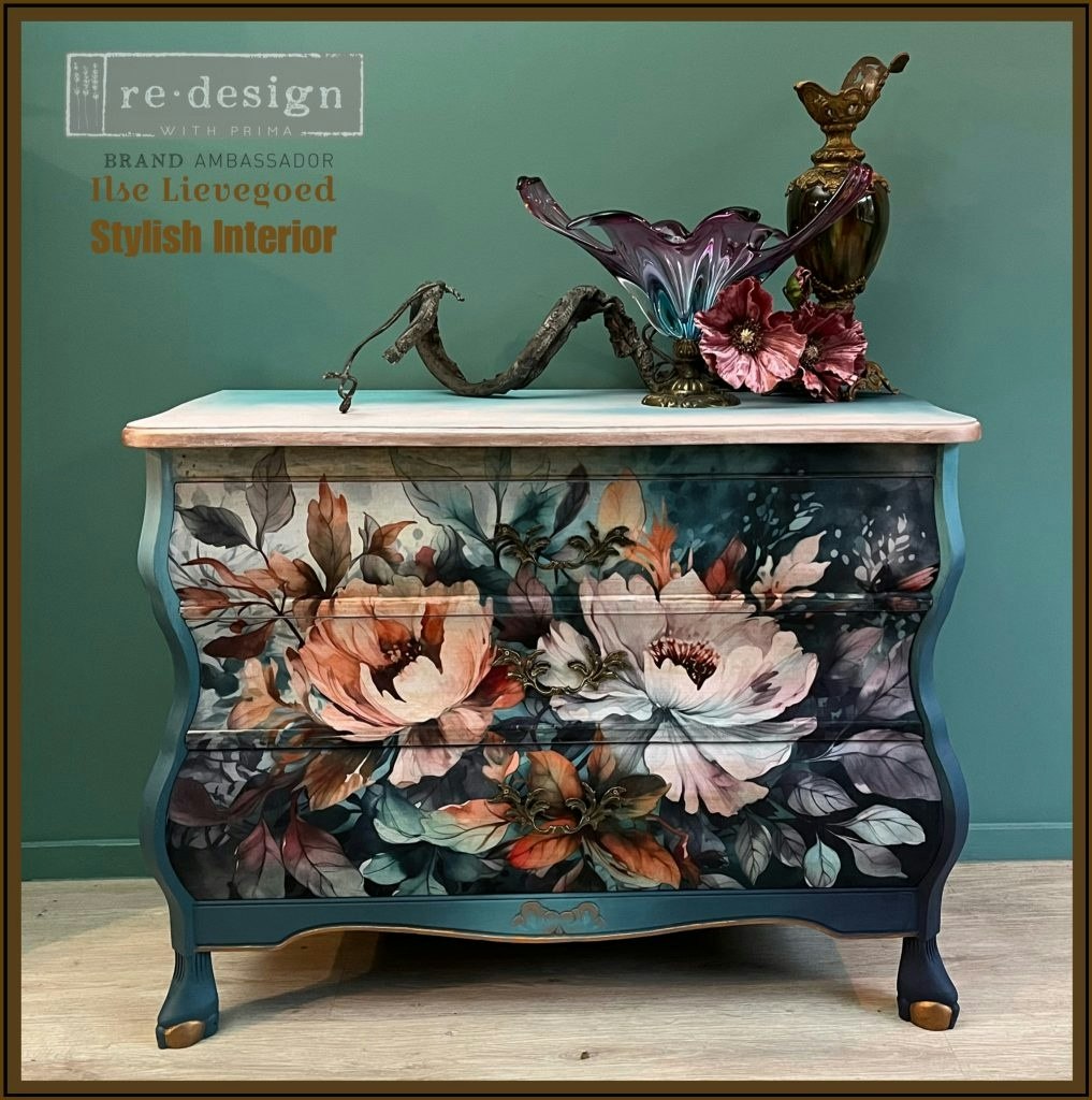 DECOPUPAGEPAPPER - A1 Decoupage Fiber Paper - Floral Dream