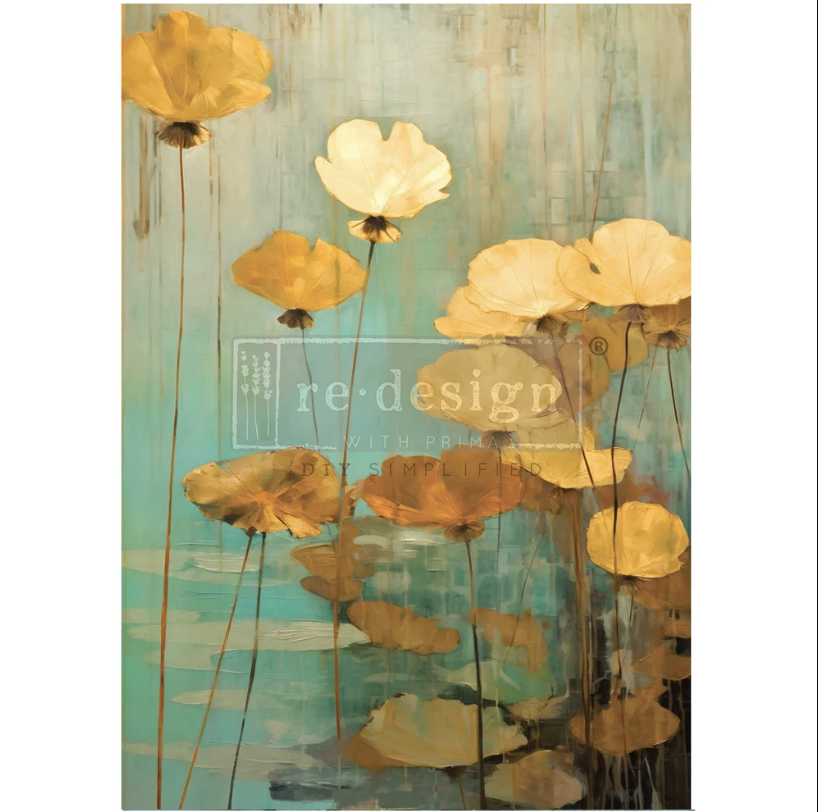 DECOPUPAGEPAPPER - A1 Decoupage Fiber Paper - Eternal Lotus