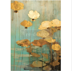 Re Design - A1 Decoupage Fiber Paper - Eternal Lotus 59x84cm