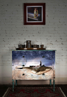 Re Design - A1 Decoupage Fiber Paper - Whale in Cosmos 59x84cm