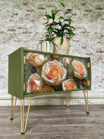 MINT - A3 Decoupagepapper (ca 30x42cm) - ROSES ON HIGH