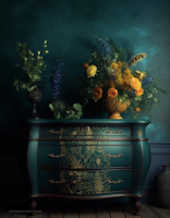 Re Design Décor Transfers® - Kacha - Foliage Finesse (gold) ca 46x61 cm