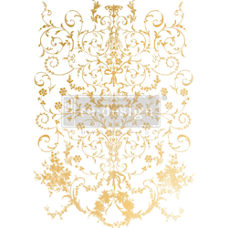 Re Design Décor Transfers® - Kasha - Manor Swirls (gold) ca 46x61 cm
