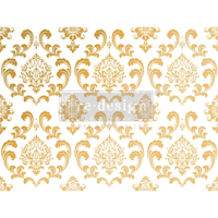 Re Design Décor Transfers® - Kasha - House of Damask (gold) ca 46x61 cm