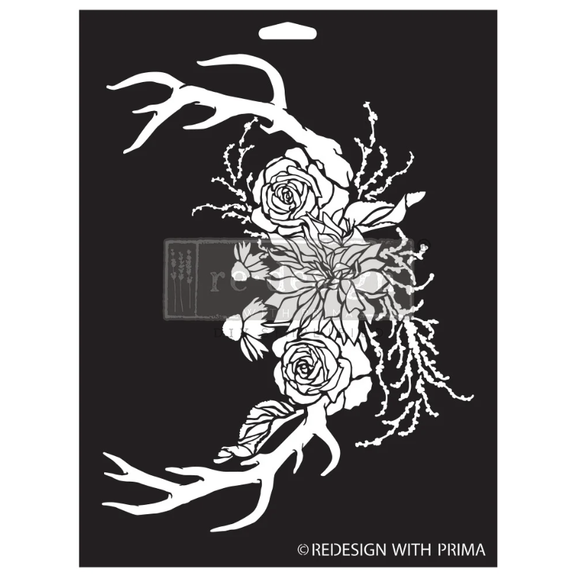SCHABLON - Re Design Decor Stencil - Wildwood Cabin