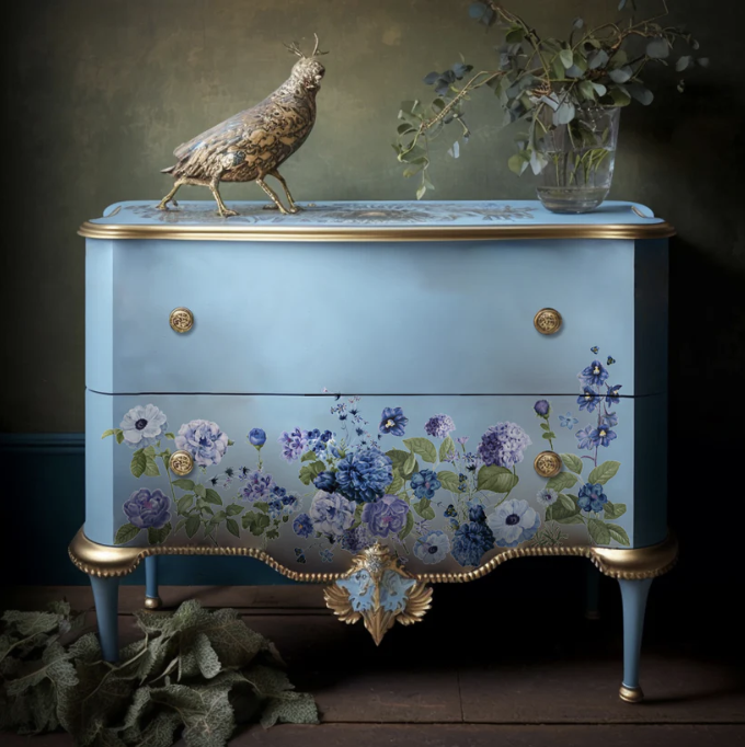 TRANSFERMOTIV - Re Design Décor Transfer - Blue Gardens - A4 (3-pack)
