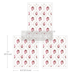 Re Design Décor Transfers® - Blush Bouquet - A4 (3-pack)