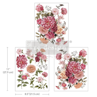 Re Design Décor Transfers® - Bright Meadow - A4 (3-pack)