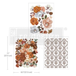 Re Design Décor Transfers® - Classic Peach - A4 (3-pack)