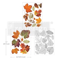 Re Design Décor Transfers® - Crunchy Leaves Forever - A4 (3-pack)