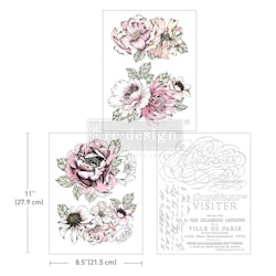 Re Design Décor Transfers® - Desert Rose - A4 (3-pack)