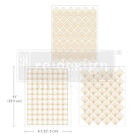Re Design Décor Transfers® - Golden Art Deco - A4 (3-pack)
