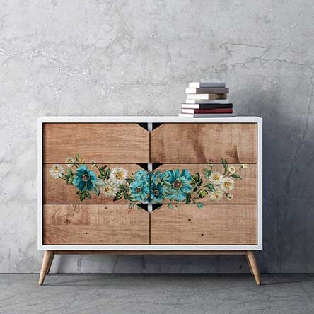 TRANSFERMOTIV - Re Design Décor Transfers - Gilded Floral - A4 (3-pack)
