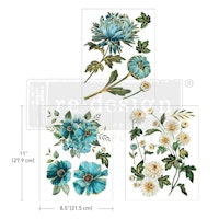 Re Design Décor Transfers® - Gilded Floral - A4 (3-pack)