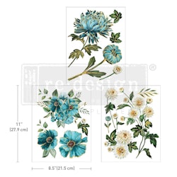Re Design Décor Transfers® - Gilded Floral - A4 (3-pack)