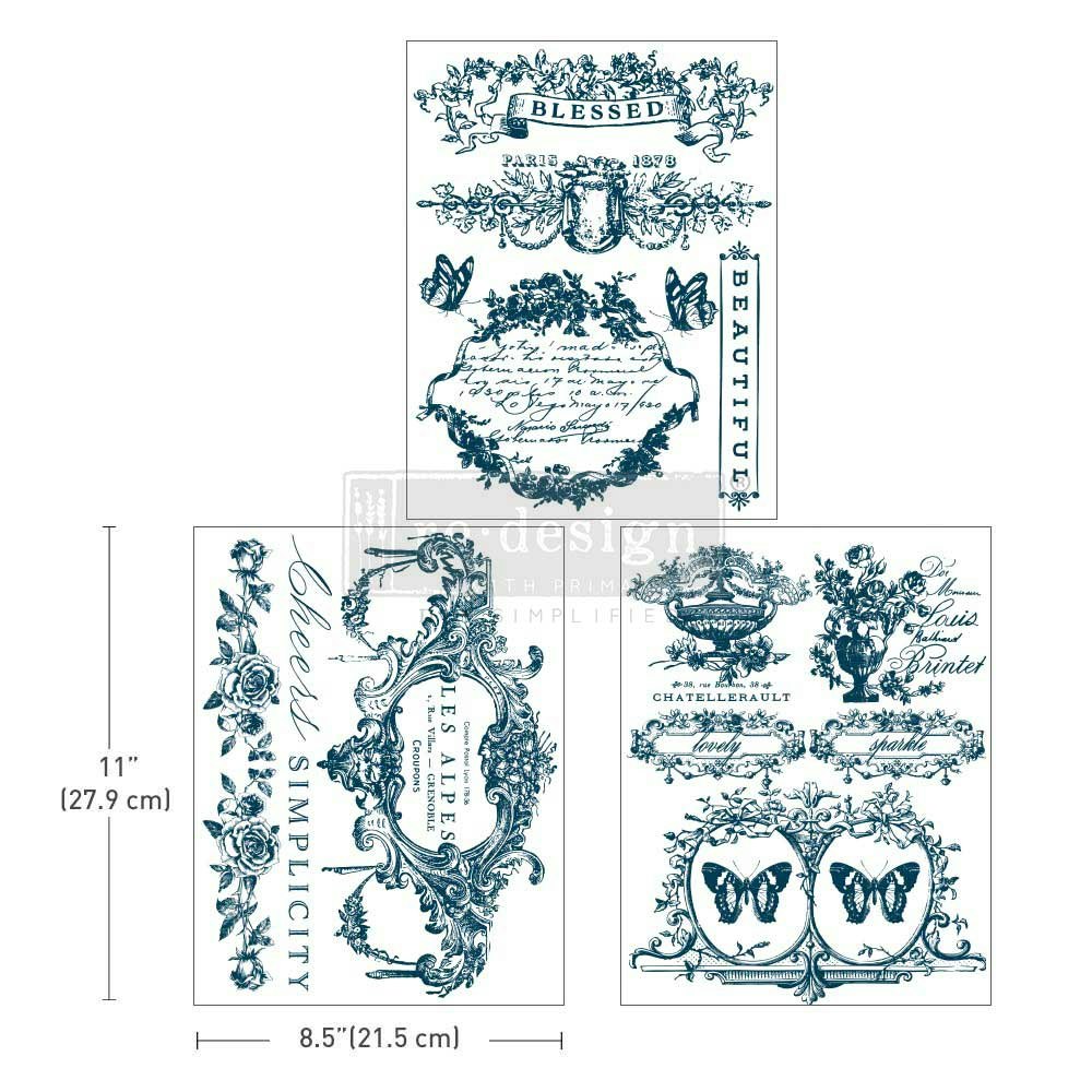 TRANSFERMOTIV - Re Design Décor Transfer - Lovely Labels (3-pack)